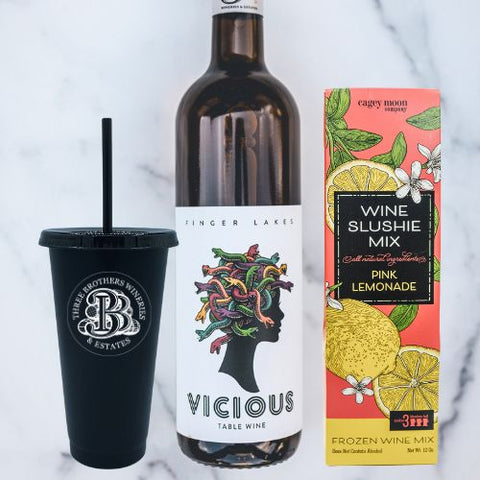 three brothers wineries slushie kit pink lemonade and vicious wine